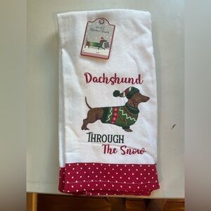 Bliss Studio Set of 2 Dachshund Christmas Kitchen Towels